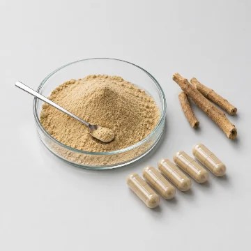 Ashwagandha root and powder